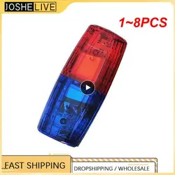 LED Red Blue Caution Emergency Warning Safety Lights  Flashing Shoulder Lamp USB Rechargeable Shoulder Warning Night Safety