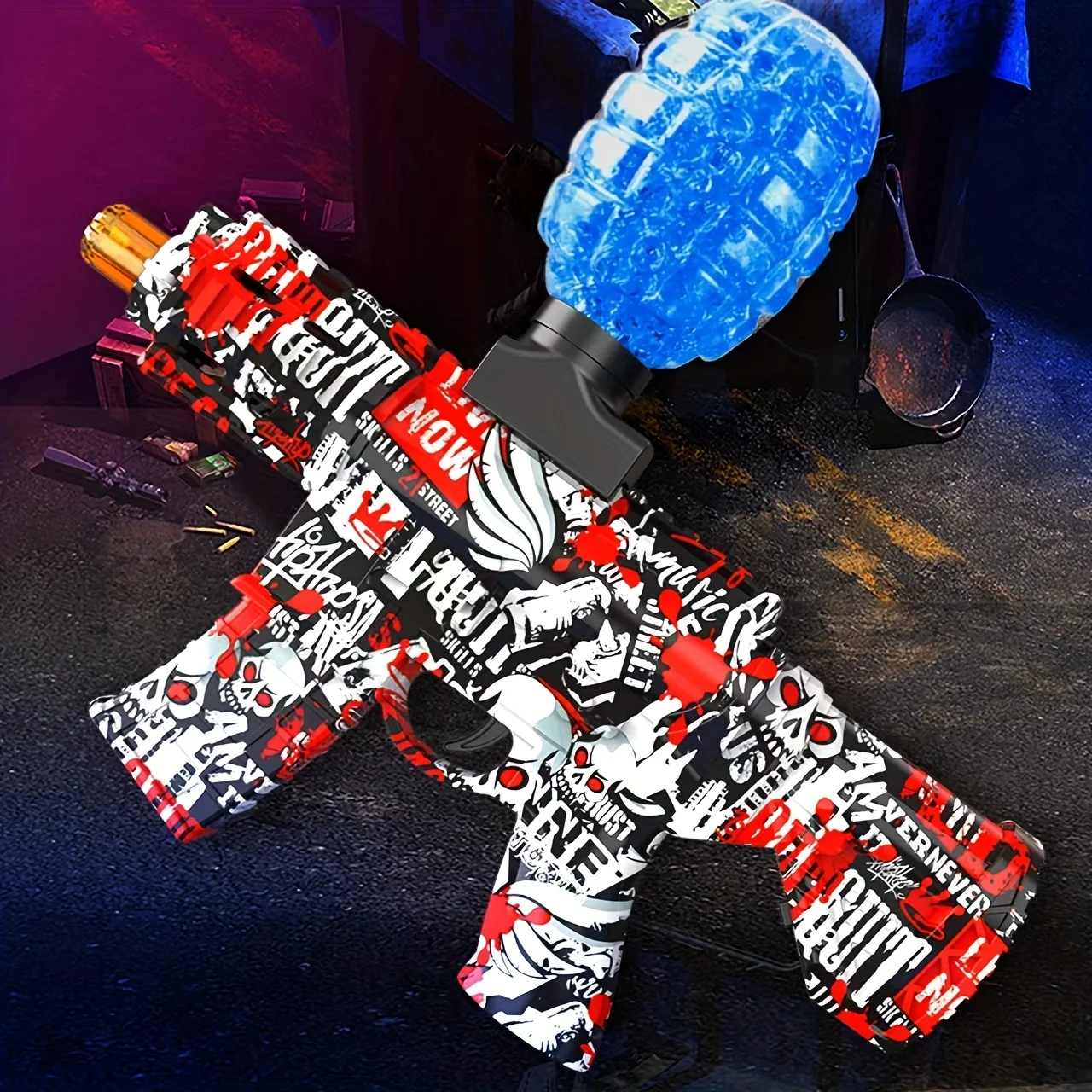 

M416 Electric Gel Impact Gun Action AK with Goggles for Children Over 14 Years Old and Adults Outdoor Shooting Team Game Gift