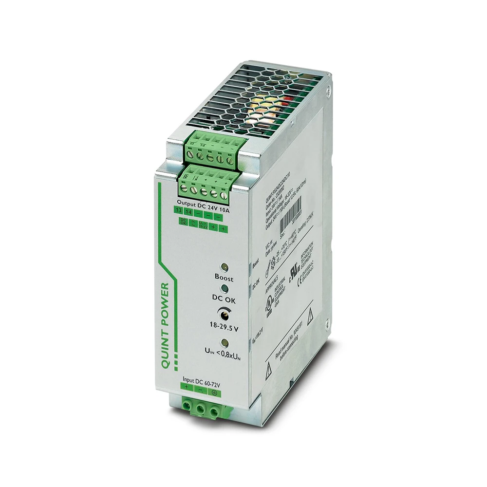 High Quality 2905009 QUINT-PS/60-72DC/24DC/10 QUINT POWER DC/DC Converter 24VDC/10A Fast Ship 5 High Quality 2905009 QUINT-PS/60-72DC/24DC/10 QUINT POWER DC/DC Converter 24VDC/10A Fast Ship - Image 3