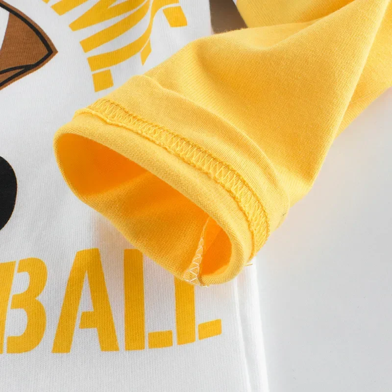 Children T Shirt Children's Clothing Autumn Boys Bottoming Shirt Letters Rugby Print Cotton Kids T-shirt Baby Long Sleeve Tops Tees