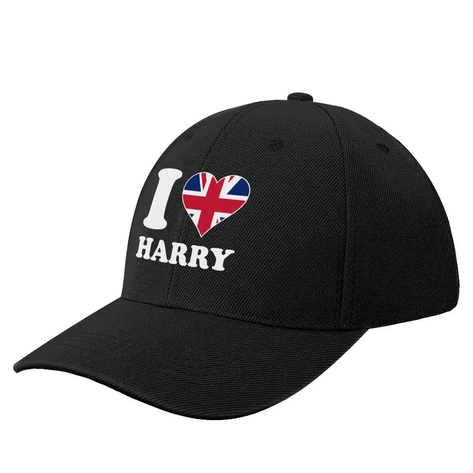 

I Love Harry Heart And English UK Flag Baseball Cap Hat Beach fashionable Icon Trucker Hats dad hat Hats For Women Men's