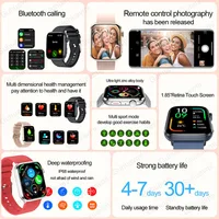 2025 New AI Diagnosis Female Health Smart Watch Women Blood Pressure Heart Rate 1.85inch AMOLED Screen Smartwatch For Huawei IOS 2