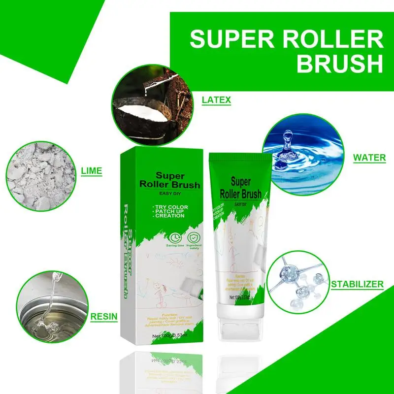 Interior Wall Repair Paint Roller Brush Household Wall Repair Cream Wall Mending Agent With No Strong Odor Wall Stain Remover images - 6