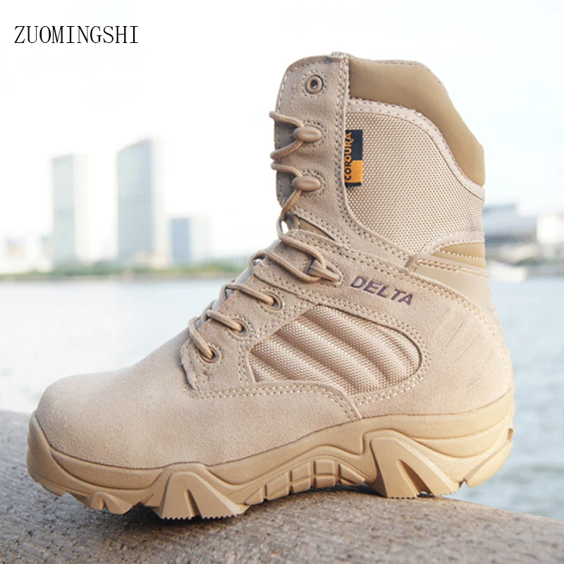 Military Tactical Mens Boots Special Force Leather Waterproof Desert Combat Ankle Boot Army Work