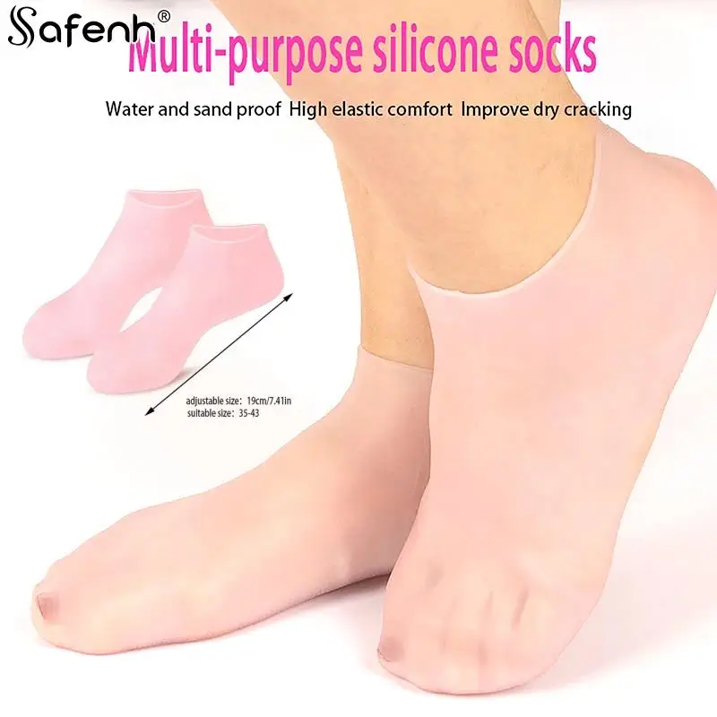 

Exfoliating and Preventing Dryness Spa Silicone Socks Moisturizing Gel Socks Cracked Dead Skin Remove Protector Foot Care Tools