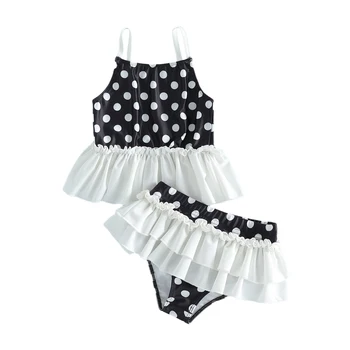 Toddler Dot Ruffle Swim Set 1