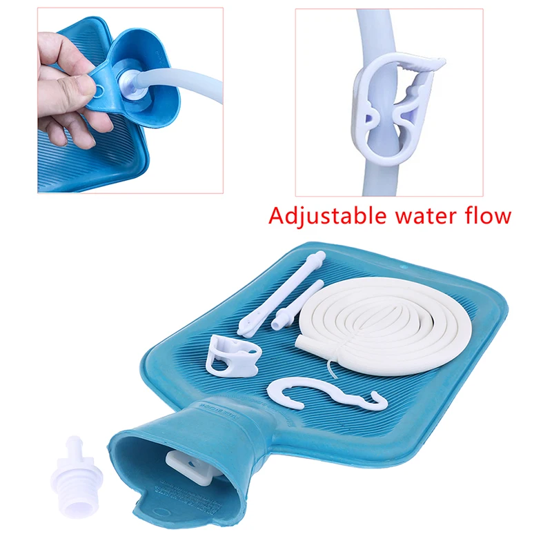 2L New Enema Bag Kit Reusable Silicone Water Colon Cleansing Enteroclysm Detoxified Bowel Bags Vaginal Anal Washing Health Care 3