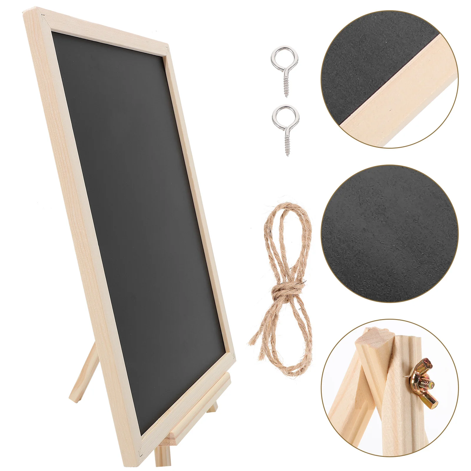 

Desktop Cork Board Display Bulletin Boards for Walls Wood Reminder Message Accessories Student