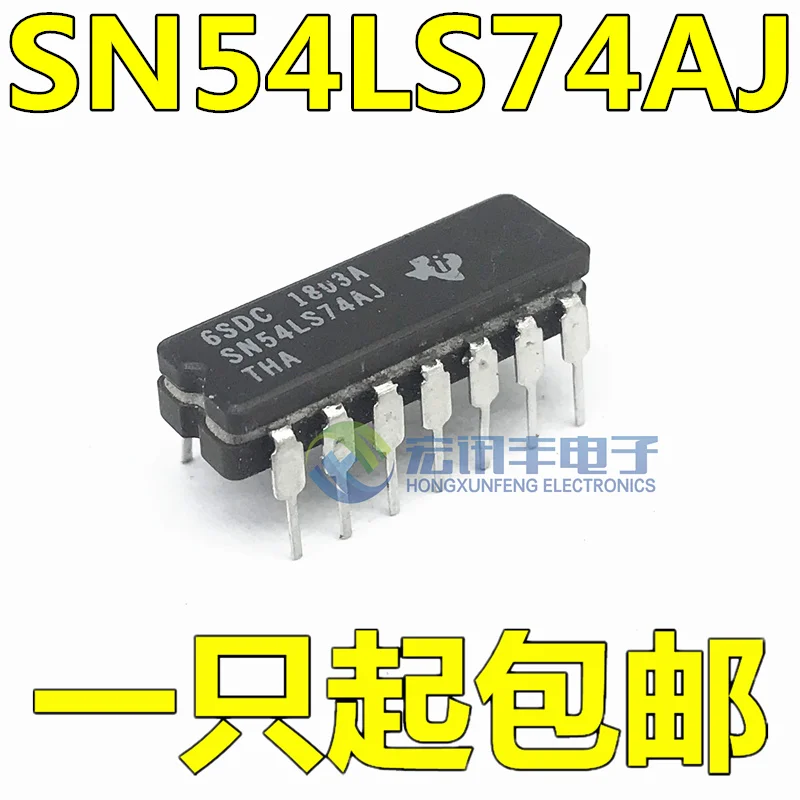 

Free shipping SN54LS74AJ 54LS74 CDIP-14 10PCS