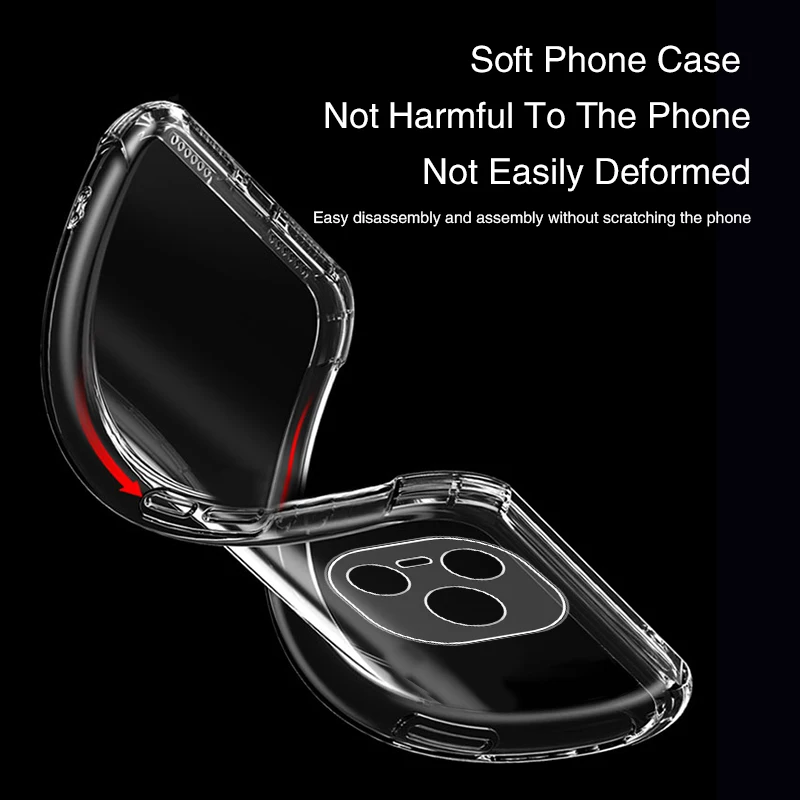 Full Protective Shockproof Transparent Silicone Phone Case with Airbag Technology