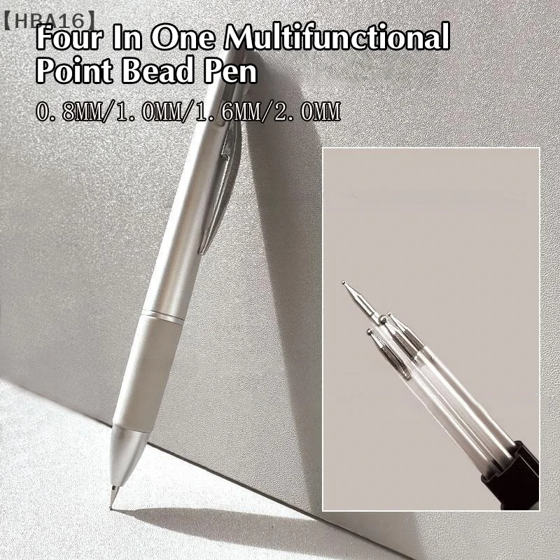 Nail Point Diamond Pen 4-in-1 Embellishment Rotating Nail Point Painting Brush Ballpoint Design Art Tool Manicure Tip Dot Paint 2