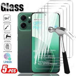Premium 5 - Pack Tempered Glass Screen Protectors - 9H Hardness, Full Coverage, Anti - Scratch for Reno14 4G (HD Clear)