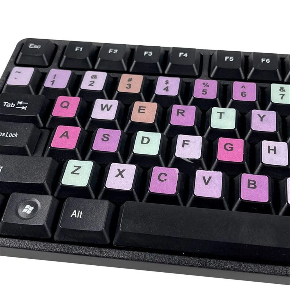 English Keyboard Stickers for Laptop Keyboards Protector Computer Button Sticker Letter Layout Keyboard Covers Office Supplies