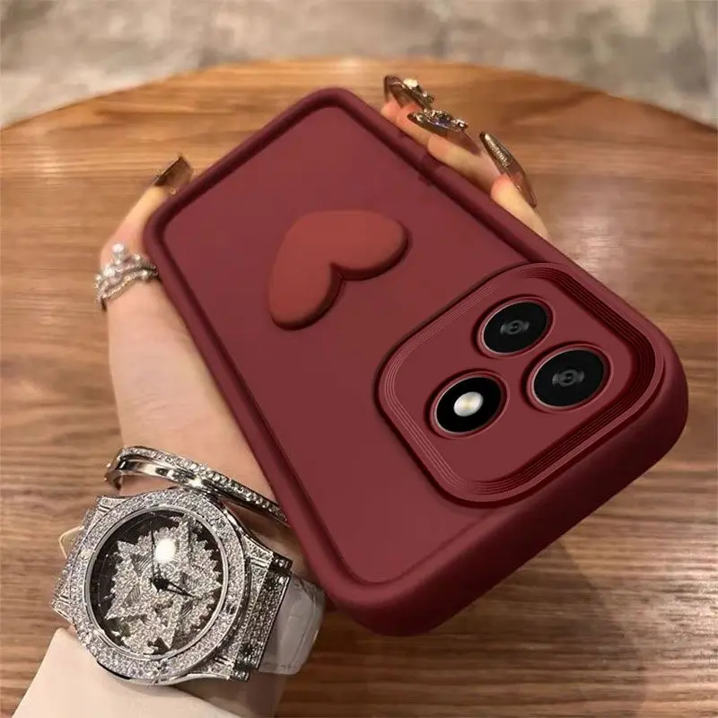 3D Love Heart Shockproof Phone Case - Stylish and Durable Protection