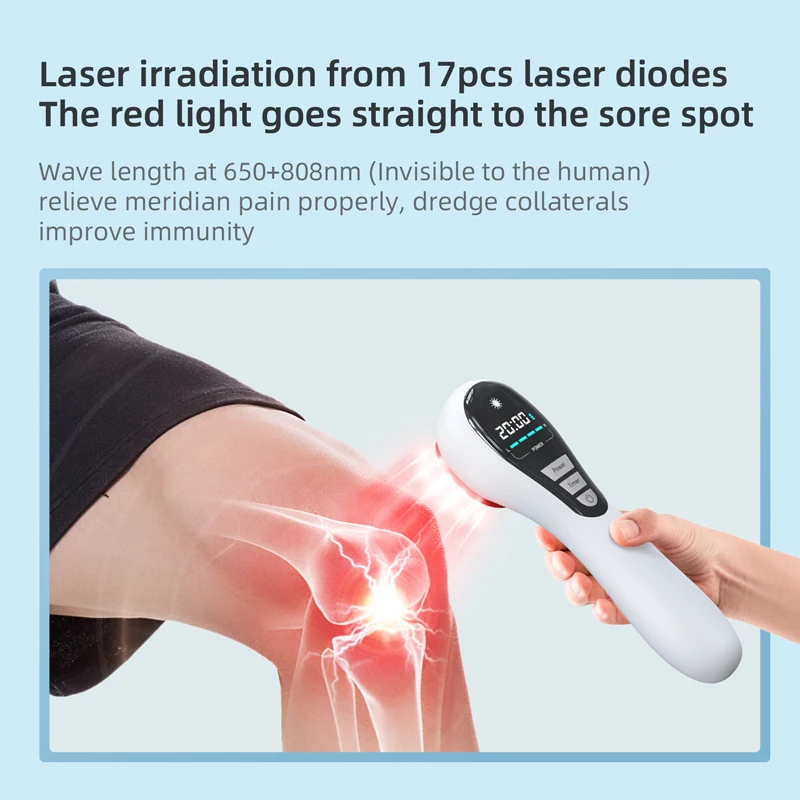 Hand-held LllT Low-level Infrared Red Light Cold Laser Therapy Device For Relieve Neck Back Arthritis Pain