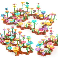 Flower Garden Building Toys Set For Kids STEM Educational Activity for Preschool Toddler Creativity Stacking Block Games Gift 2