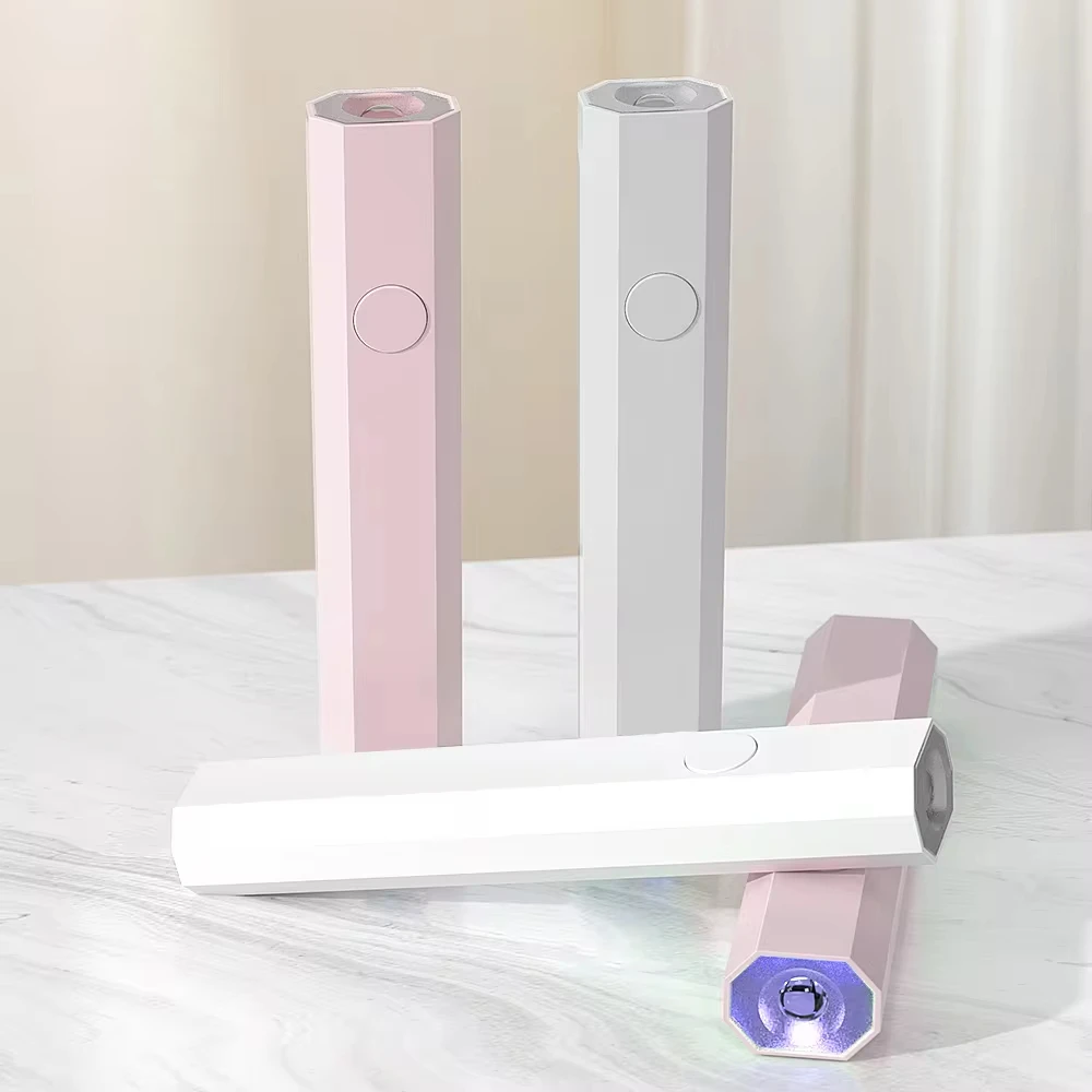 휴대용 미니 네일 램프, 모든 젤 광택제, 빠른 건조, USB 네일 드라이어 기계, UV LED 네일 램프, 미니 손전등 펜