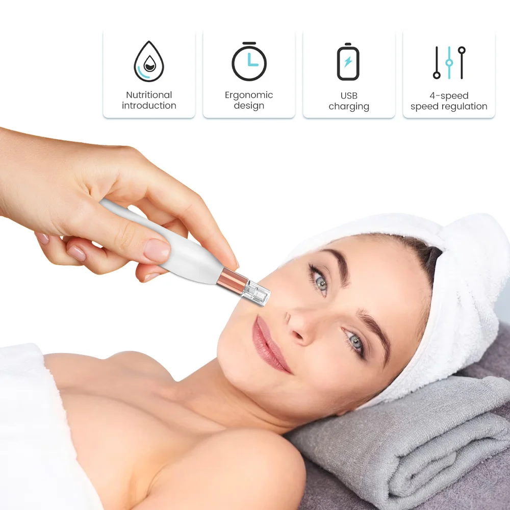 Vite Derma Penna Ago Cartuccia Punte Dell'Ago Elettrico Micro Rolling Derma Wireless Micro Ago Macchina Dermapen Penna Micrneedle
