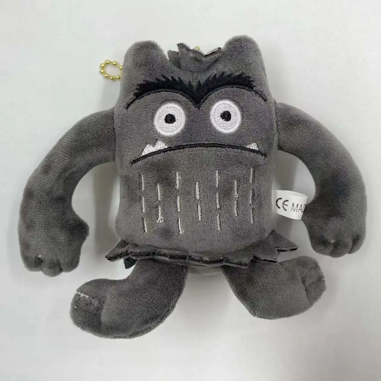 Wholesale 24pcs/lot 10cm Cute Color Monster Plush Toys Keyring Stuffed Dolls Pendants Key Chain for Children Gifts 4