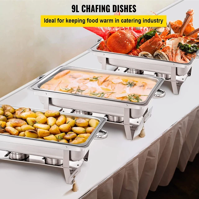 Electric Chafing Dish Buffet Set 9 Quart Food Warmer Buffet Servers and  Warmers with Covers Warmer for Parties Stainless Steel - AliExpress