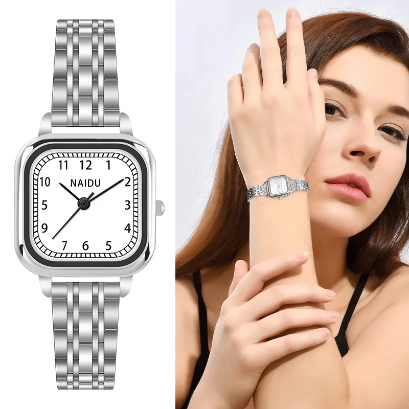 

New Girls' Watch Personality Square Versatile Quartz Watch Women's Casual Versatile Bracelet Watch Relojes Para Niñas
