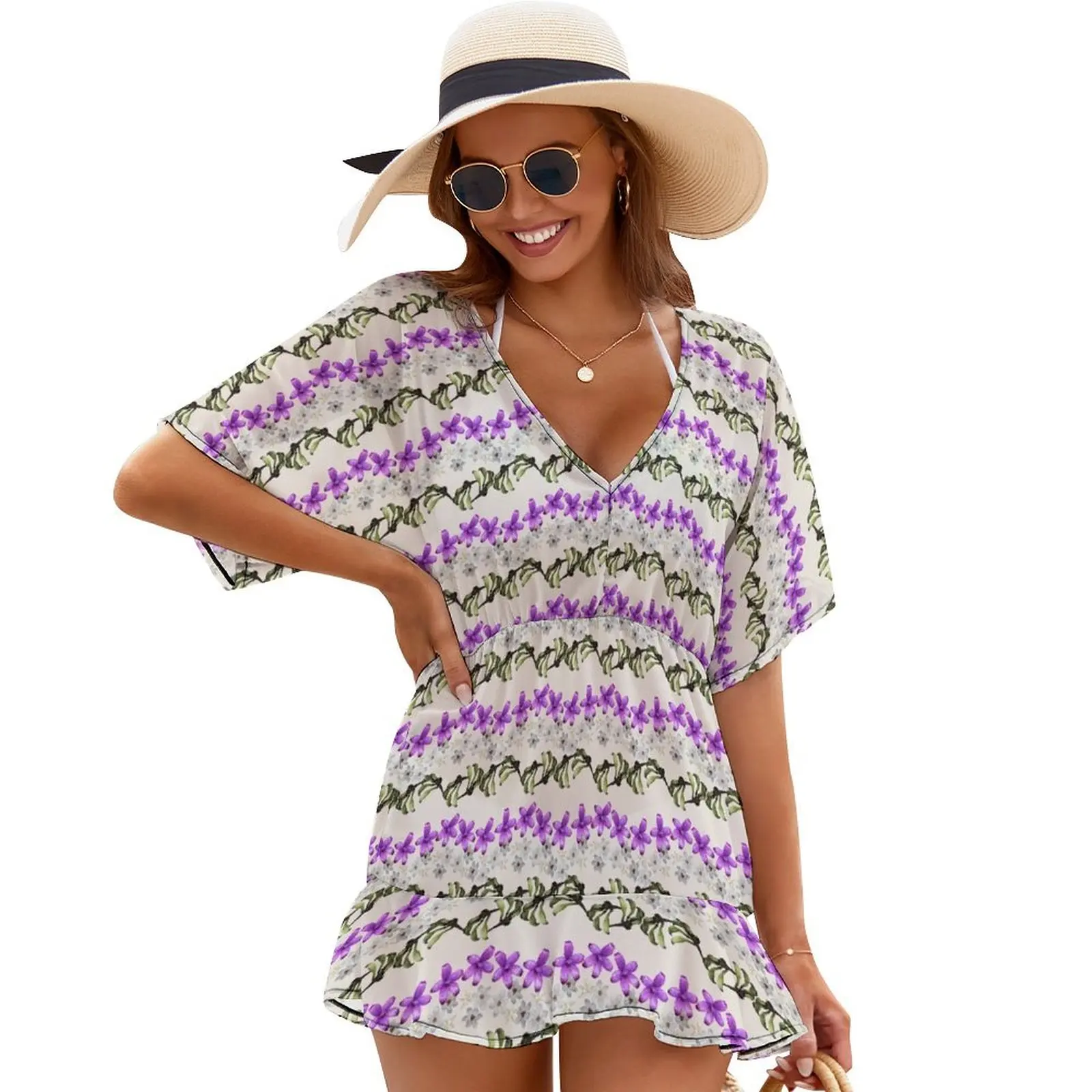 

Floral Mixture - to Celebrate the Women's Movement Cover Ups prom dresses Women's clothing african dresses for woman