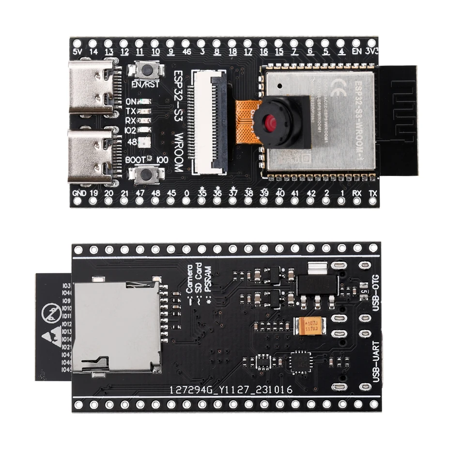 Scheda Di Sviluppo ESP32-S3 CAM Con Fotocamera OV2640 – WiFi, Bluetooth, N16R8