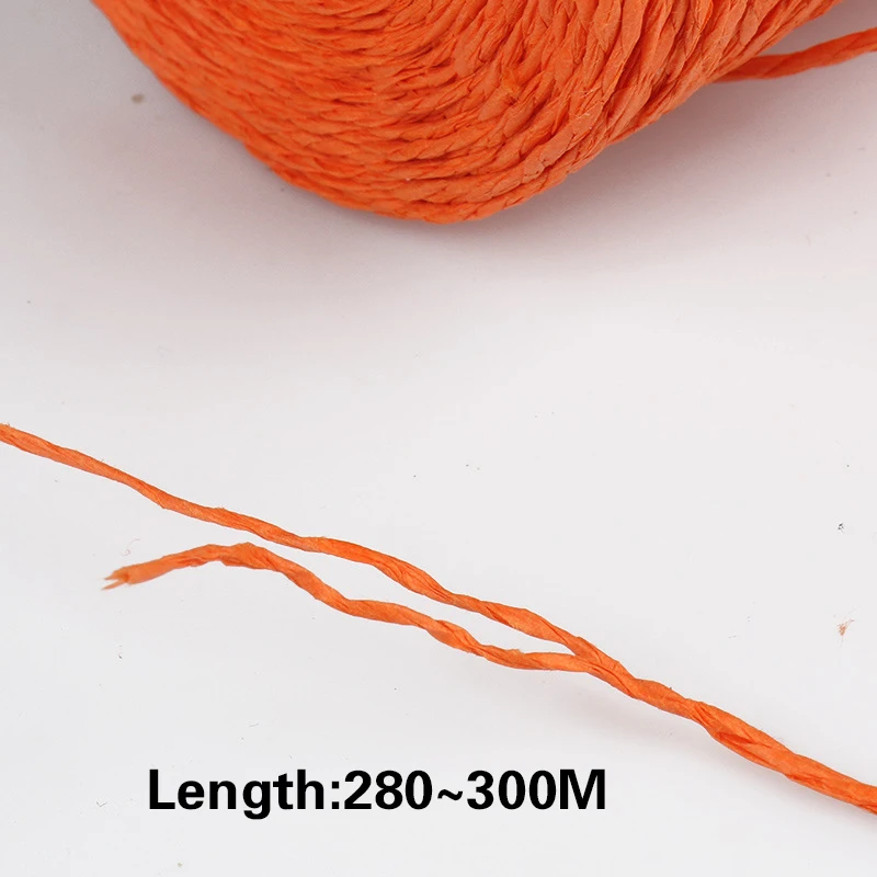 Knitting Yarn 280-300m/Roll Natural Raffia Straw for DIY Handmade