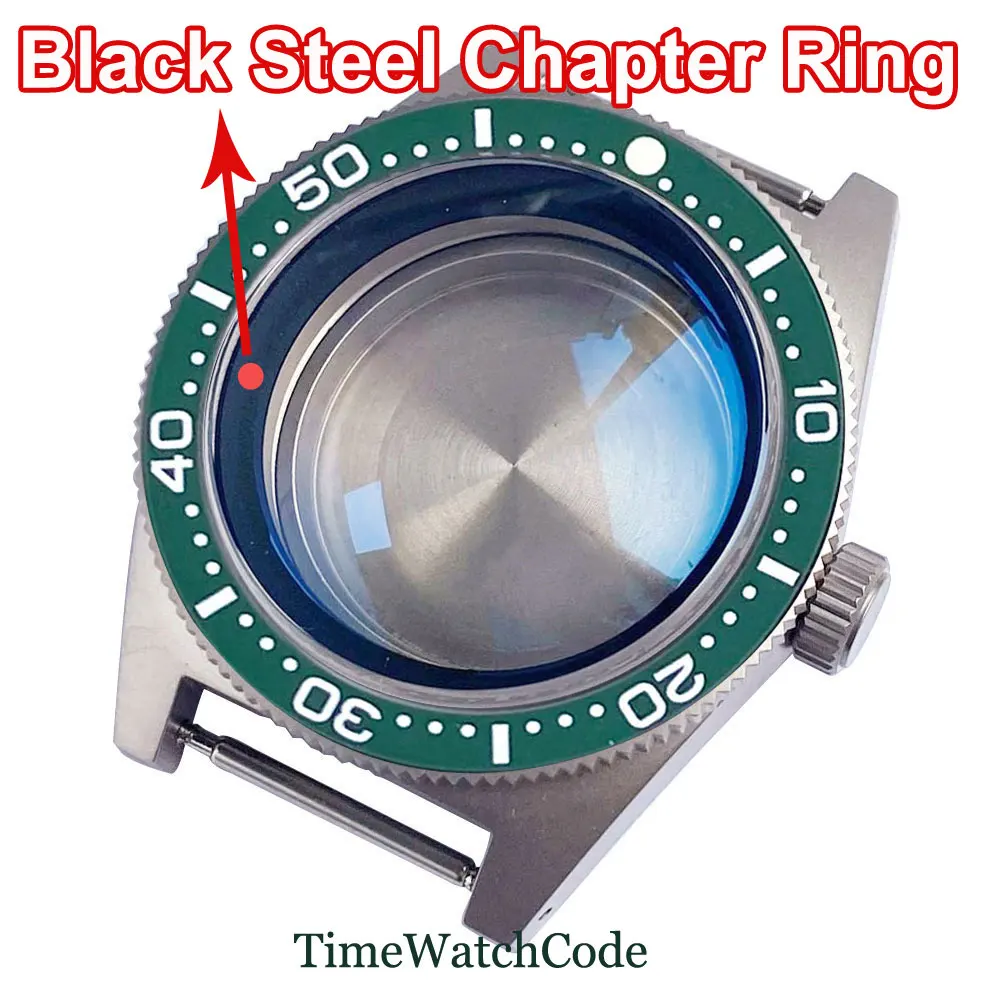 Titanium Watch Case with Anti-allergy AR Domed Sapphire Crystal and 30ATM Waterproofing