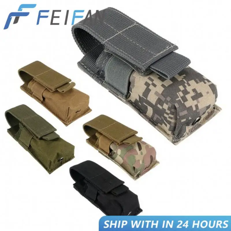 

1pcs Light Holster Bag Tactical Molle M5 Outdoor Hunting Knife Holster Military Single Pistol Mag Bag Molle Accessory Bag Pocket