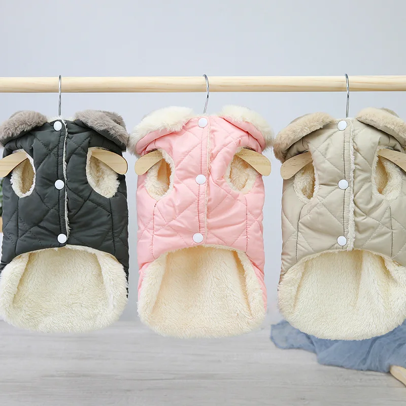 Winter Dog Padded Jackets Fashion Dog Clothes Warm Soft Puppy Down Coat Thickened Cat Jacket Coat Pet Costumes Chihuahua Clothes
