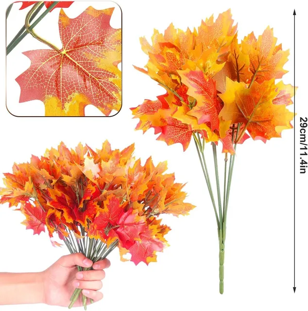 Artificial Maple Leaf Fall Branches 3