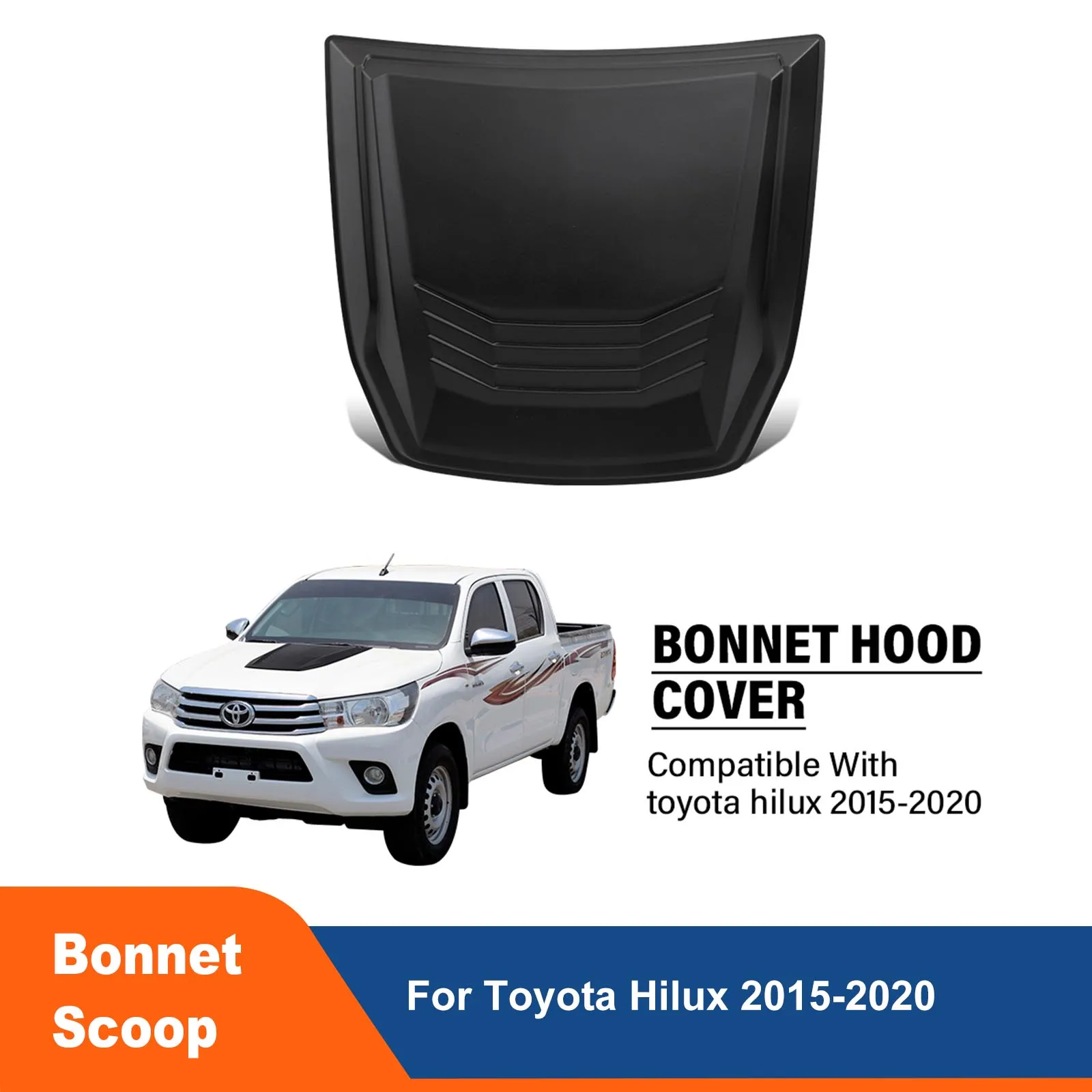 

Plate Scoop Covers Trims Styling Mouldings Bonnet Hood Scoop Cover For Toyota Hilux 2015 2016 2017 2018 2019 2020
