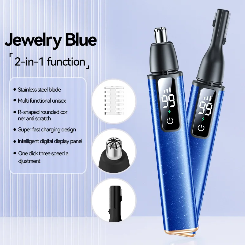 NEW XIAOMI Mijia Electric Nose Hair Trimmer Portable 2 in 1 Nose Ears Hair Eyebrow Trimmer for Men Rechargeable Painless Clipper 6