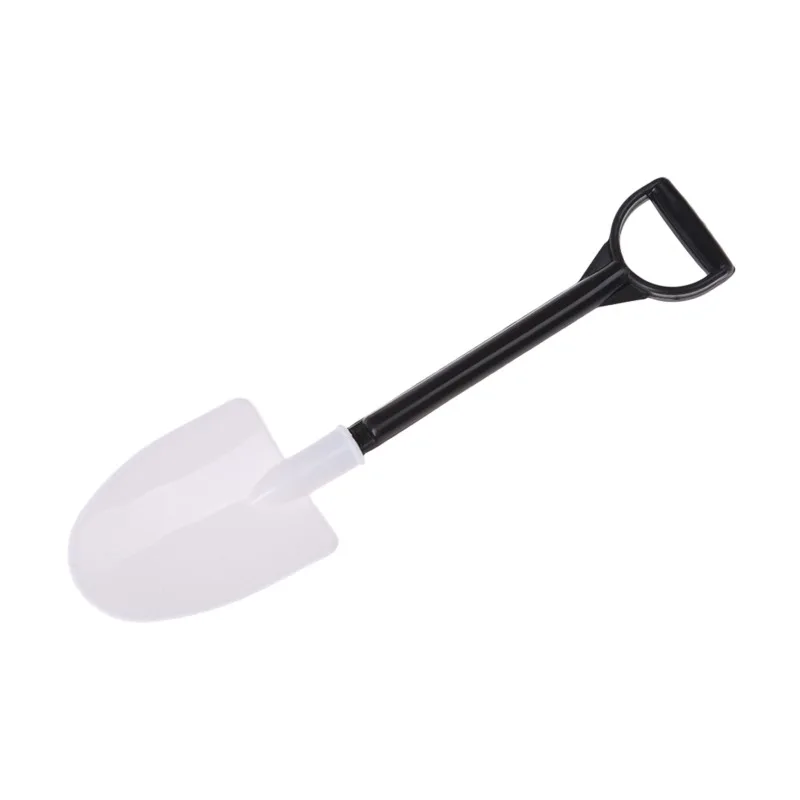 Plastic Disposable Mini Shovel Spoon 50pcs/pack Potted Ice Cream Cake Spoon Kids Dessert Tea Coffee Spoons Party Supplies plastic disposable spoon