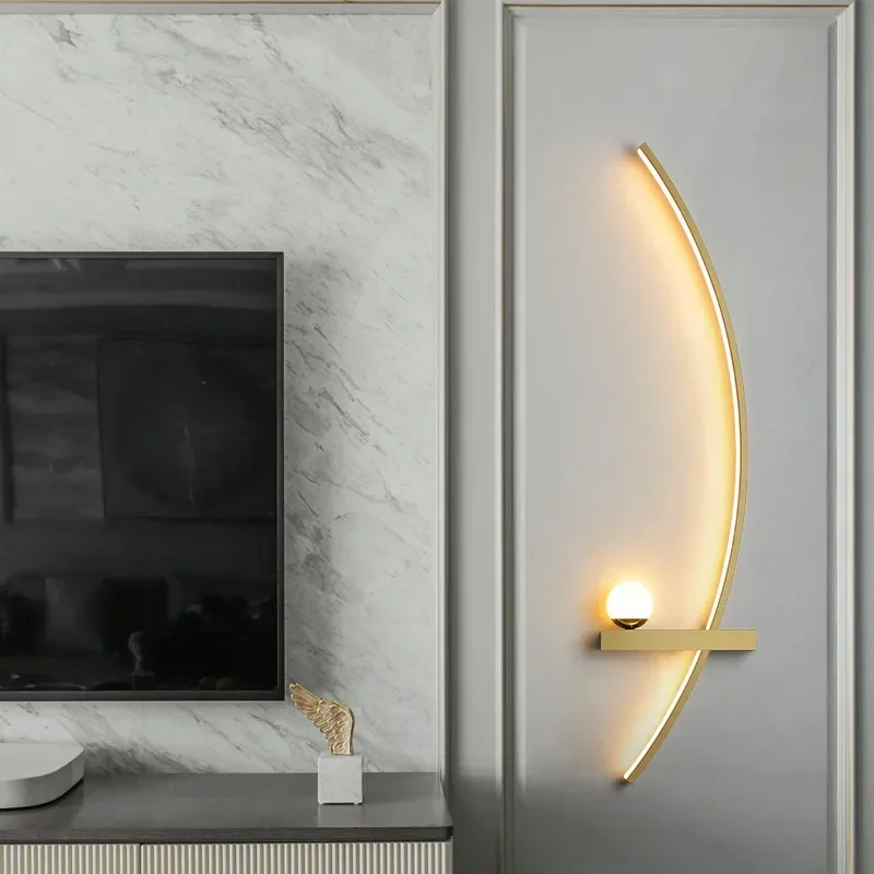 LED Wall Lamp Wall Light Led Light Nordic LED Wall Lamp Stripes Wall Sconce for Bedroom Bedside Living Room Study Stairs Home Decor Indoor Lighting Fixture Luster