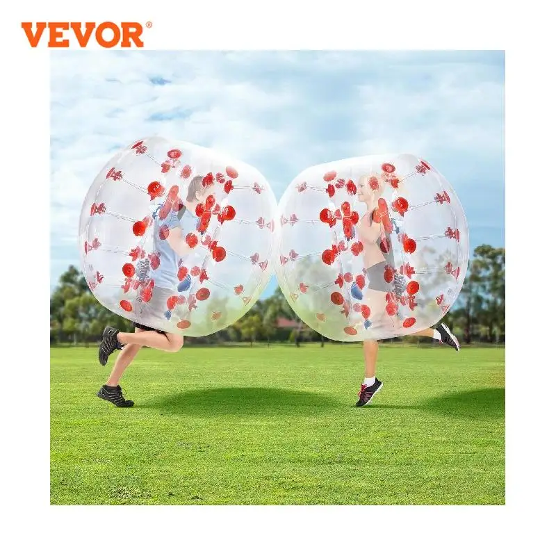 

VEVOR Inflatable Bumper Ball 4FT/1.2M Body Sumo Zorb Balls for Teen & Adult 0.8mm PVC Bubble Balls Bumper Bopper Toys