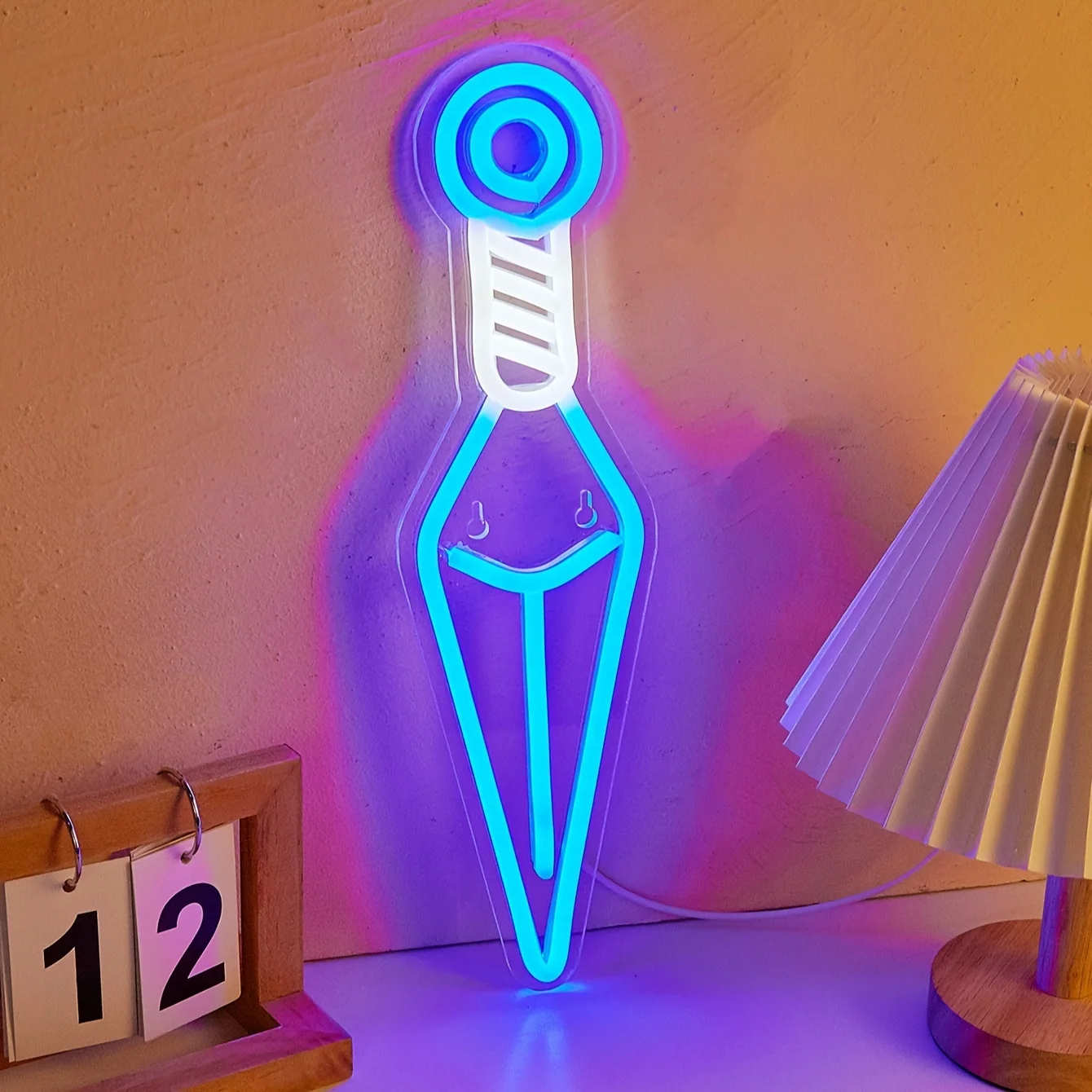 Ninja arma LED Neon Sign - Vibrant Wall & Table Decor-luce alimentata tramite USB per camera da letto-Instant Ambiance Creator - immagine 5