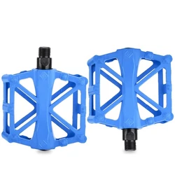 Ultra - Light Anti - Skid Aluminum Alloy Bicycle Pedals (Blue)