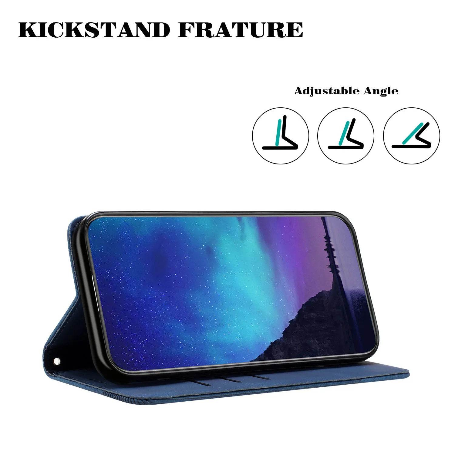 Luxury Leather Protective Wallet Phone Case with Card Holder
