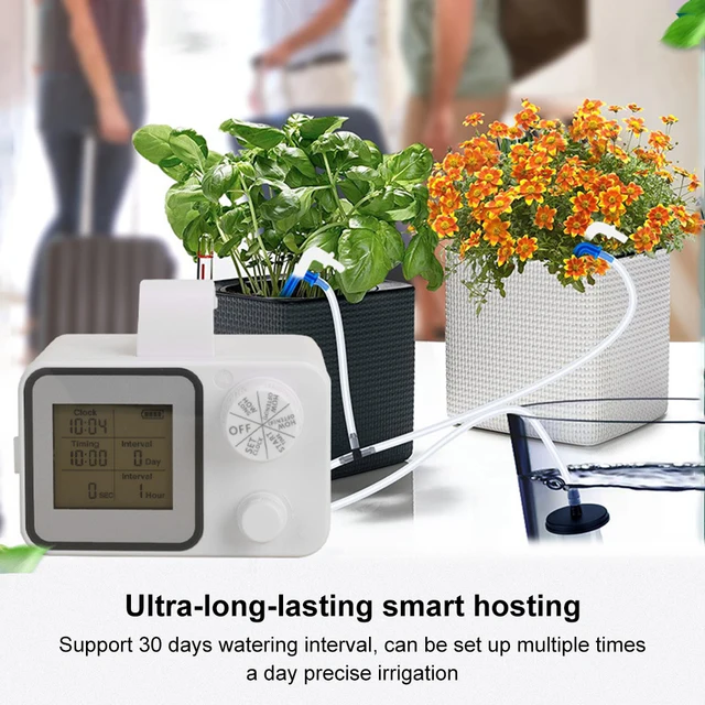 Smart WiFi Watering Device with Water Timer Double Pump Automatic Drip Irrigation System DIY Micro Drip Irrigation Kit for Flowe 3
