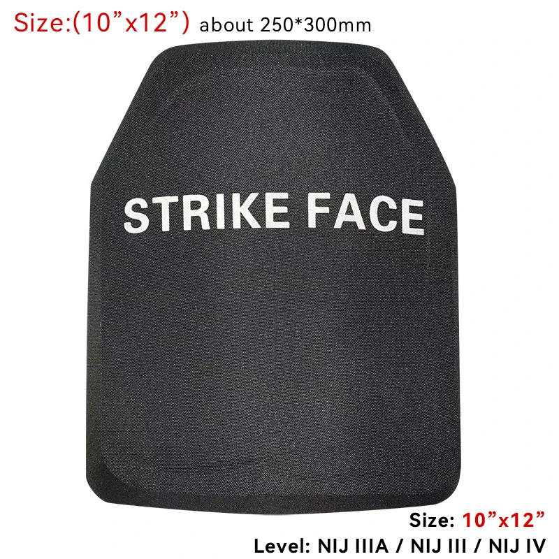 NIJ IIIA Steel Bulletproof Plate Strike Face Hard Armor