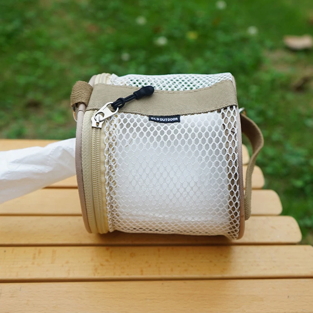 Portable Outdoor Camping Tissue Case with Hook Roll Paper Storage Bag Toilet Paper Storage Box for Picnic Hiking Camping 5