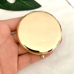 Compact Rose Gold Double - Sided Pop - Up Makeup Mirror (Color)