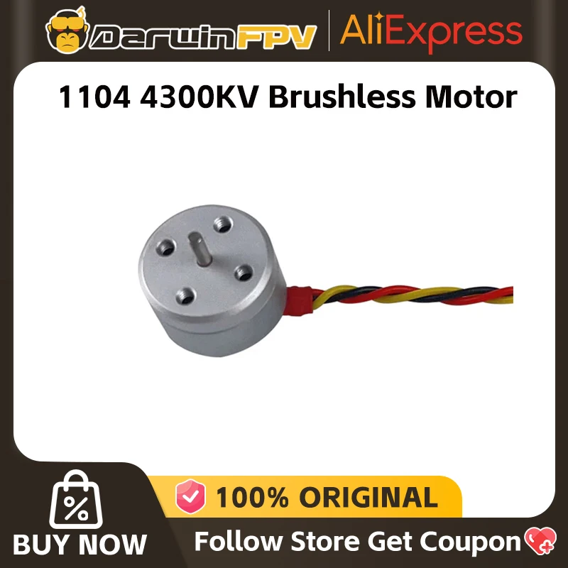 1/2/4PCS DarwinFPV 1104 4300KV Brushless Motor for FPV Baby Ape/Pro 3" Multicopter Drone