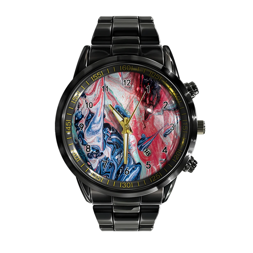 

New Color Marble Texture Trend Casual Watch Men's Business Watch Quartz Calendar Wrist Watch