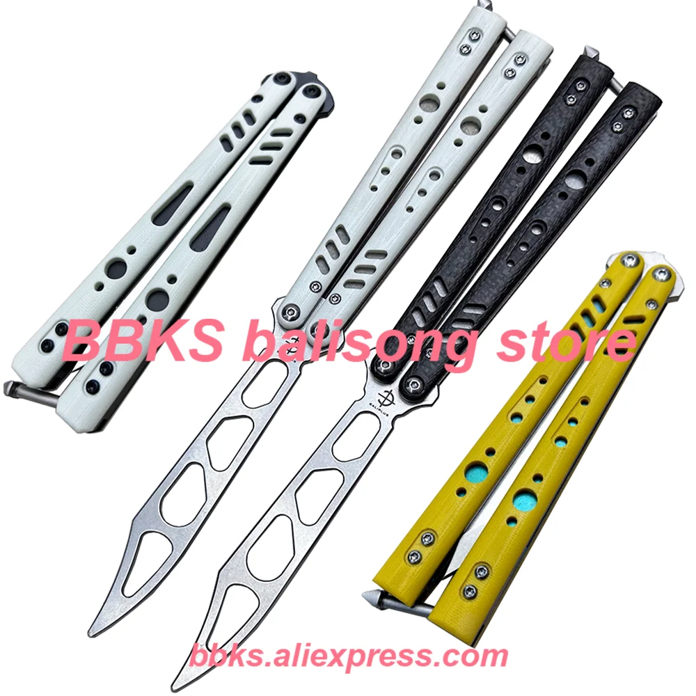 

Baliplus BRS Rep（Replicant ）Clone Balisong Trainer Butterfly Trainer Knife D2 Blade G10 Titanium Handle Bushings System