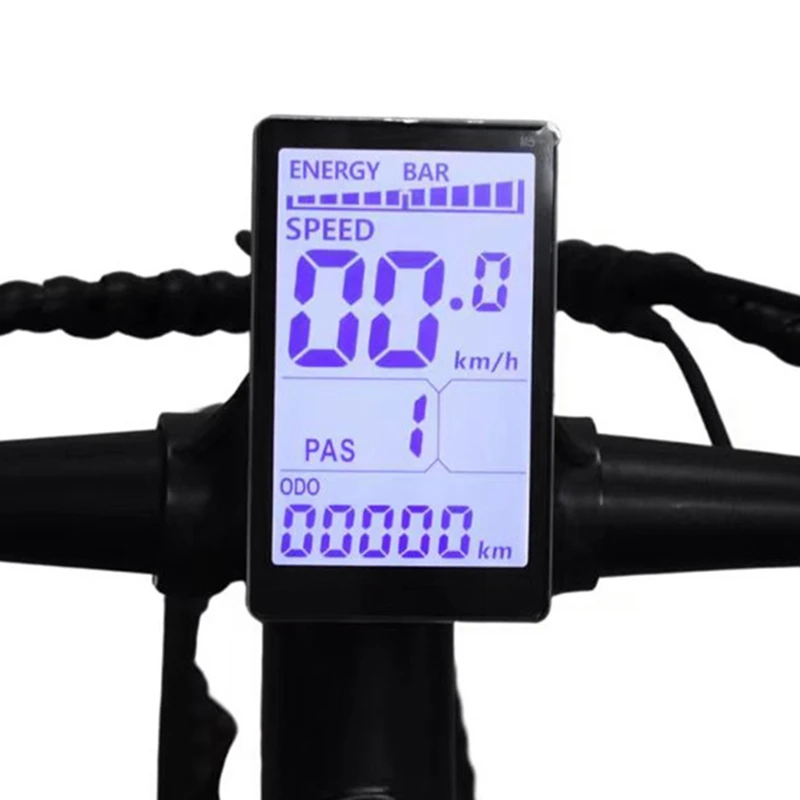 M5 전기 자전거 LCD 디스플레이 계량기, 24V, 36V, 48V, 60V, E 스쿠터 LCD 패널, 산악 전기 자전거용 교체 화면 (6 핀)
