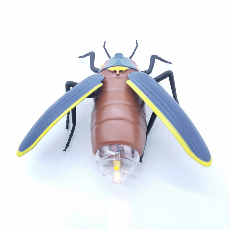 RC Animal Realistic Glowworm Remote Control Firefly Insect Vehicle Car Electric Scary Toy Halloween Pranks Joke Kids Adult Gifts 4