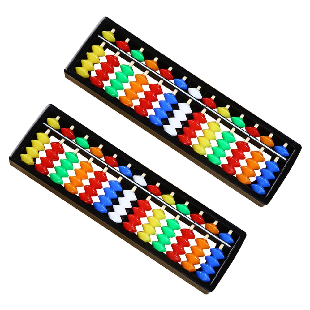 

2 Pcs Children's Abacus Kids Cognitive Toy Tool Abs Calculate Students Math Learning